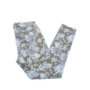 Componix Jolt Floral Denim Blue Jeans Cotton Spandex